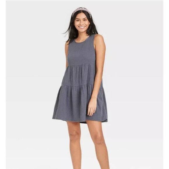 Universal Thread Womens Sleeveless Tiered Dress Size L - Picture 1 of 5